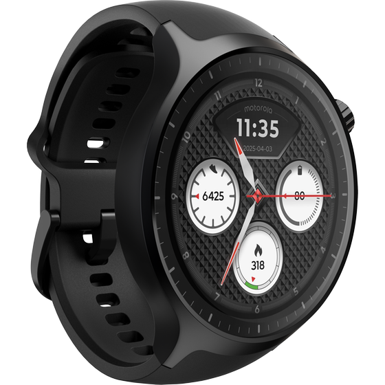 Motorola Moto Watch with silicone band
