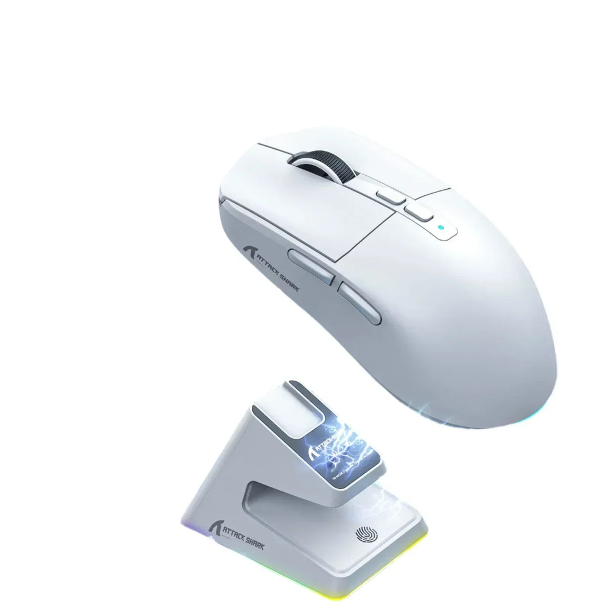 Tri-Mode Rgb Gaming Mouse With Magnetic Charging Base