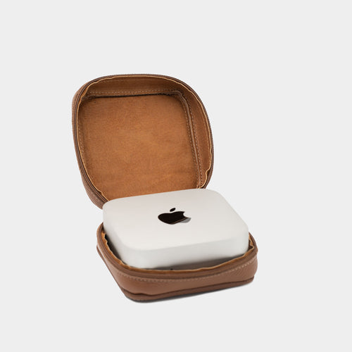 Flat-Grain Leather Case for Mac Mini